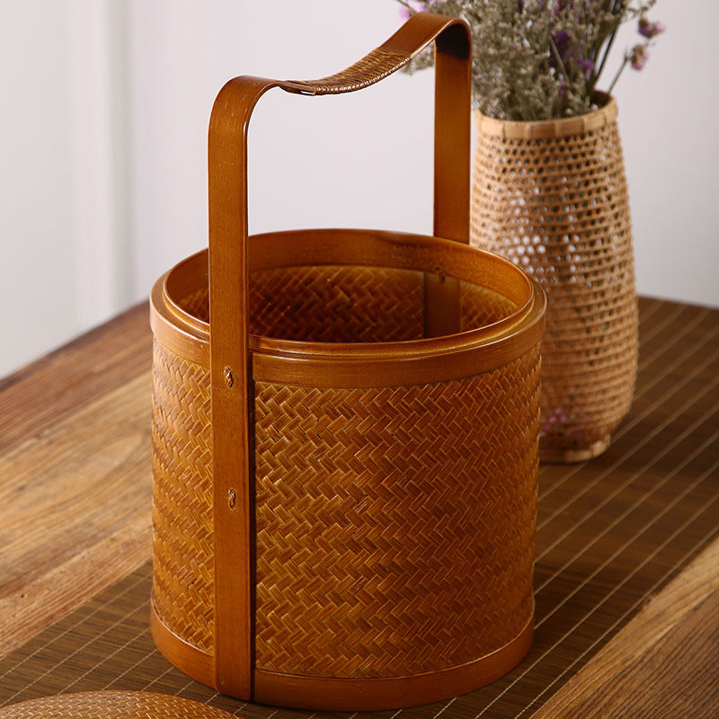 Women Vintage Storage Basket Bowlift