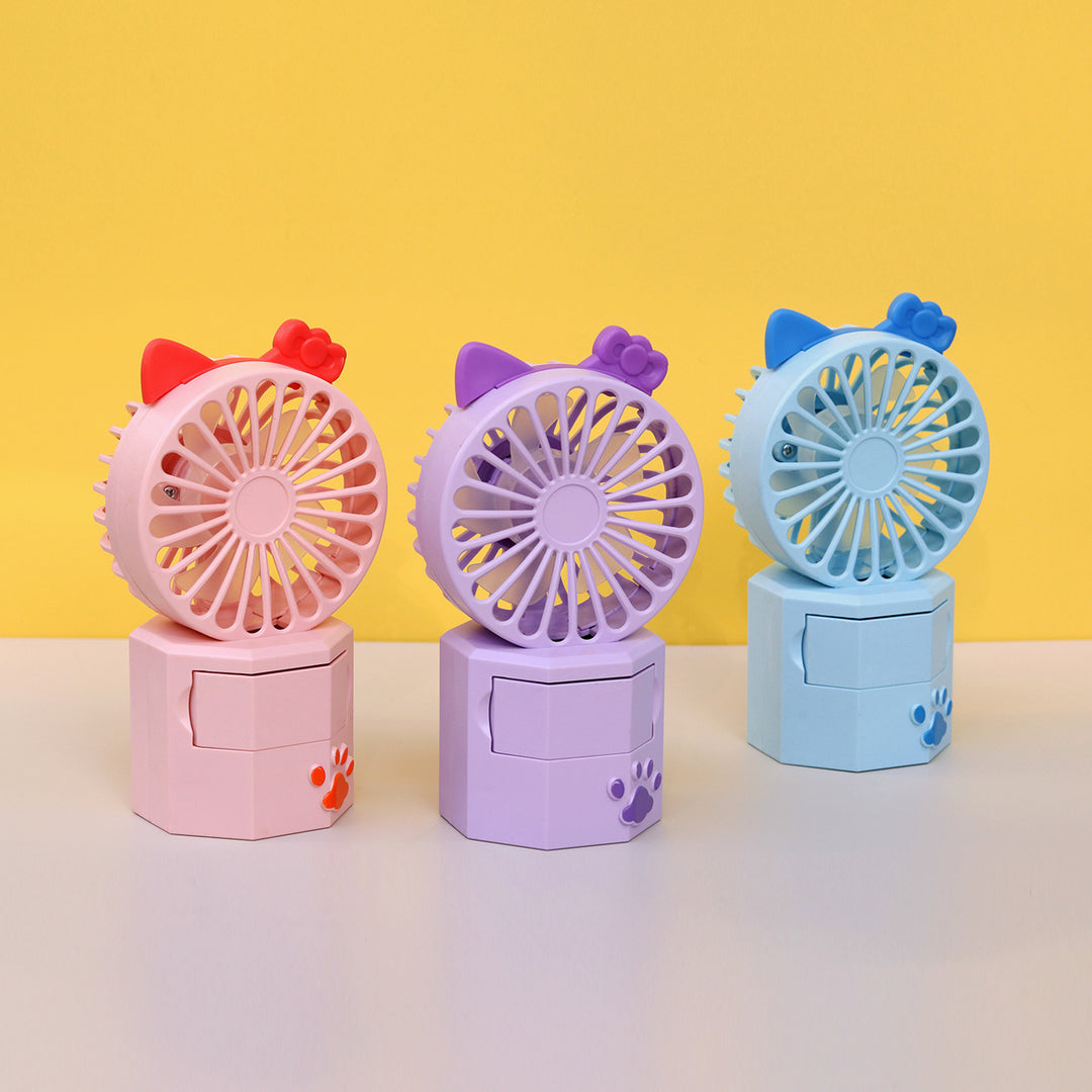 Unisex Portable Mini Fan with Animal Ears and USB Connection Bowlift