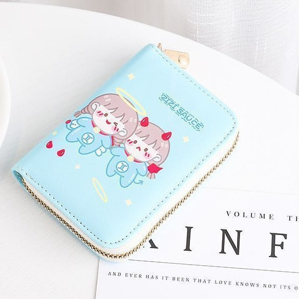 Cute Cartoon Character Zip Wallet Bowlift