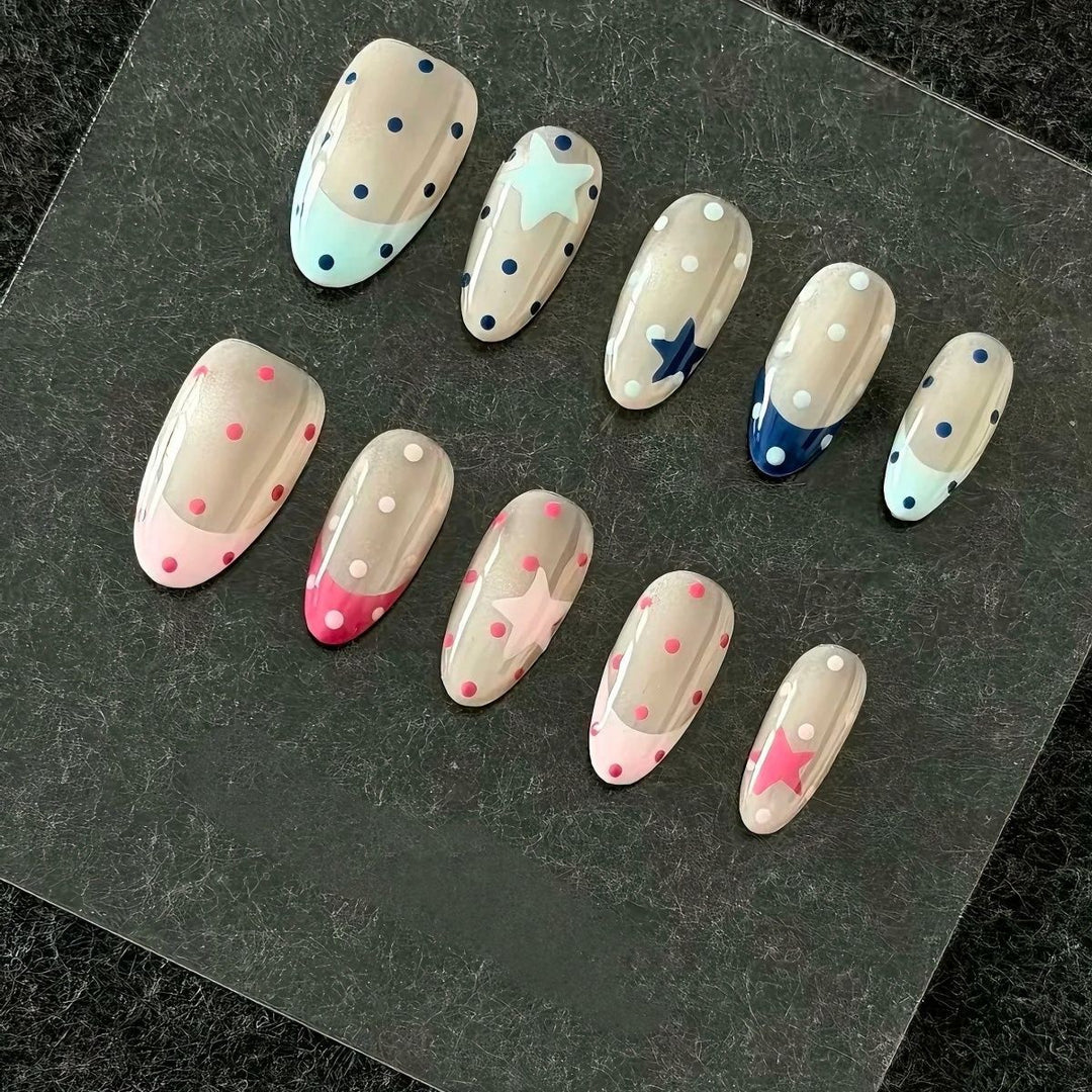 Whimsical Bunny-Themed Press-On Nail Art Set Bowlift