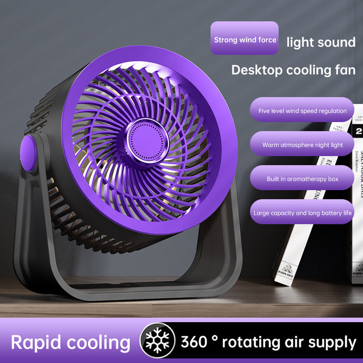 Unisex nan portable rechargeable desk air circulator with adjustable tilt and whisper-quiet brushless motor Bowlift