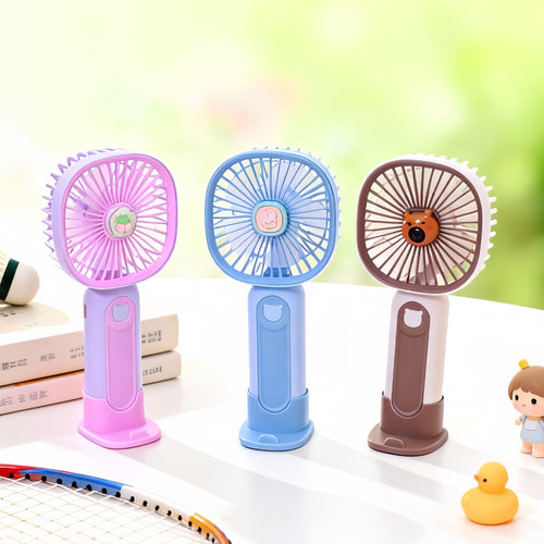 Women's Portable Handheld Fan with Ergonomic Design and USB Connection Bowlift