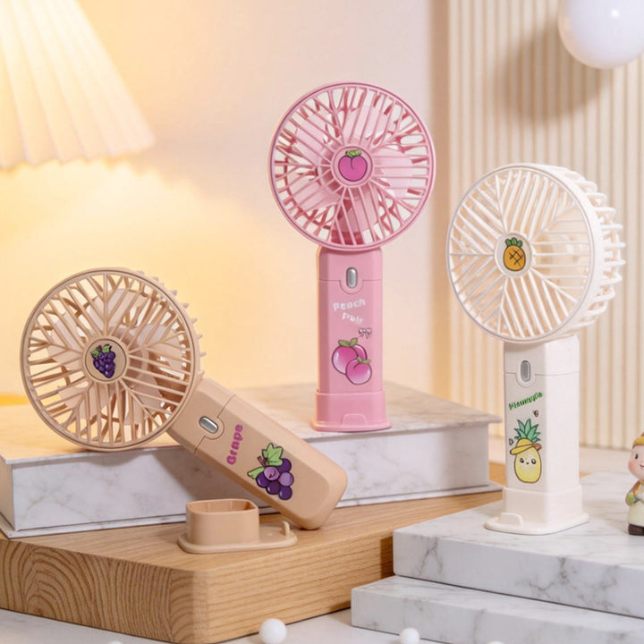 Women's Portable Hand Fan with Powerful Battery Function Bowlift