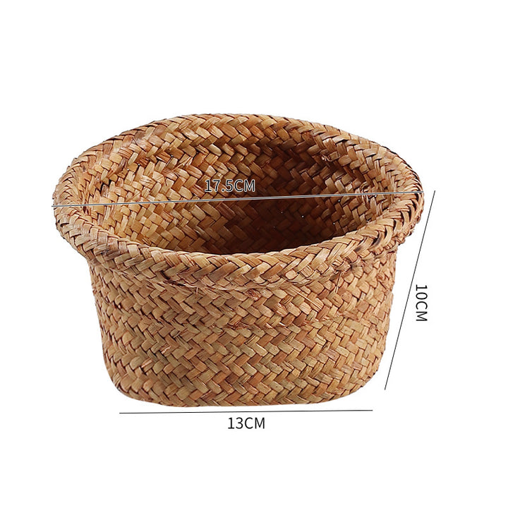 Handcrafted Natural Seagrass Storage Pot Bowlift