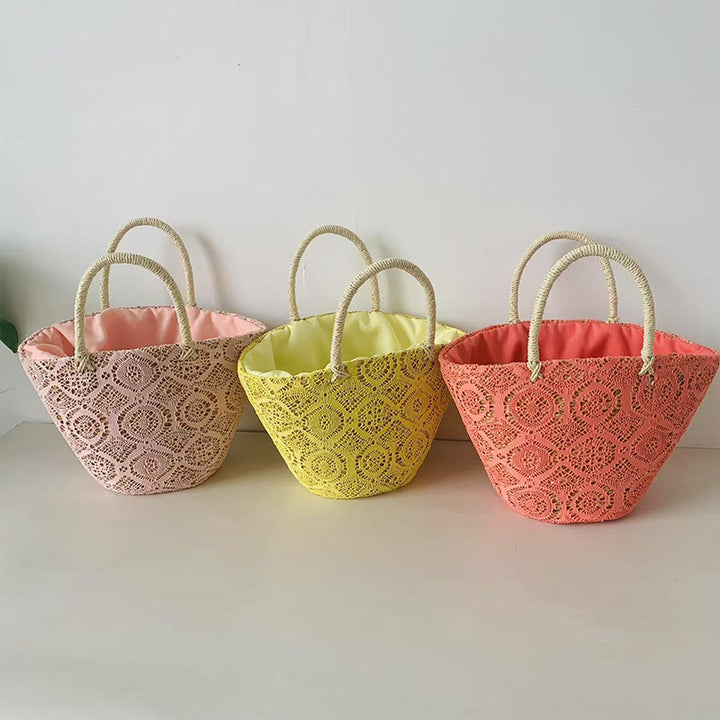 Basket bag with elegant, woven design Bowlift