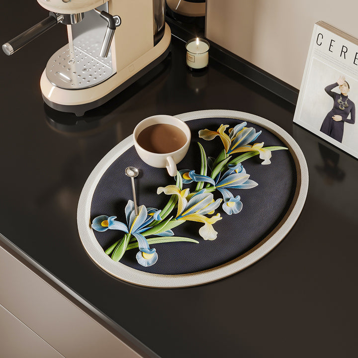 Decorative Floral Kitchen Mat Bowlift