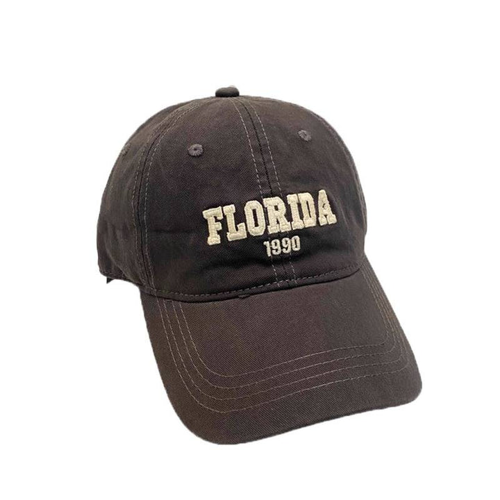 Men's Embroidered Cotton Adjustable Baseball Cap Bowlift