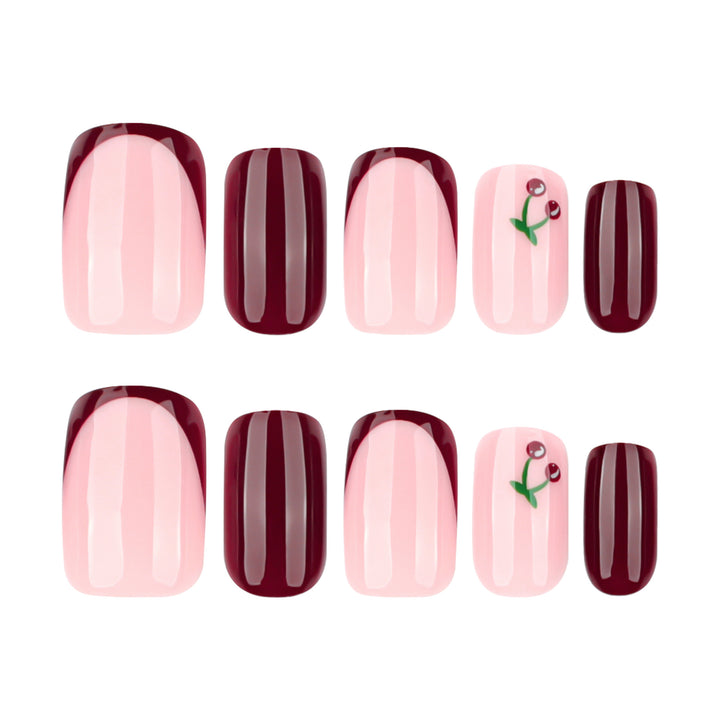 Artful nail extensions with elegant gradient and delicate accents Bowlift