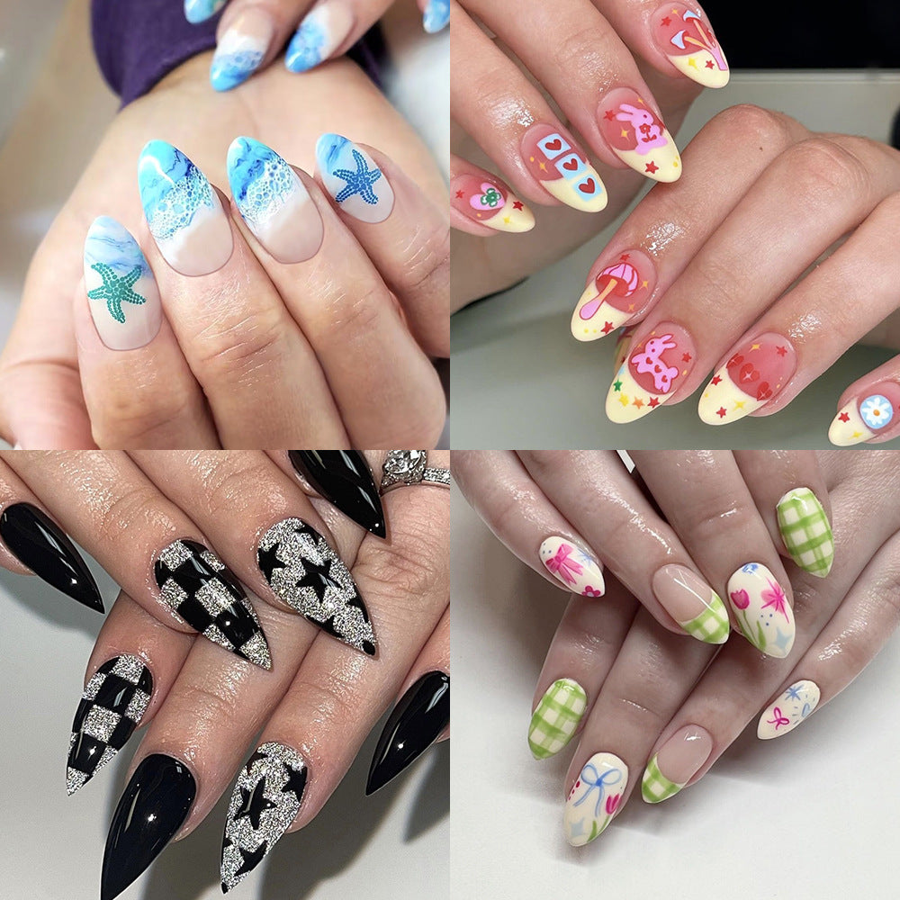 Themed Press-On Nail Set Bowlift
