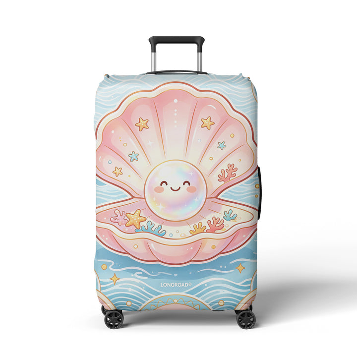 Women's suitcase cover with cheerful Bowlift motif
