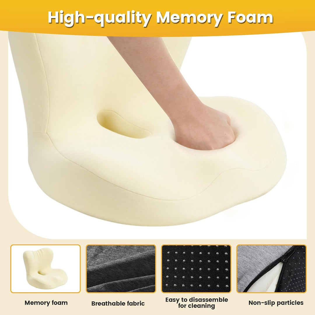 Ergonomic seat cushion Bowlift