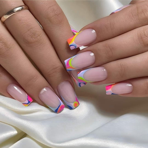 Creative and colorful nail art Bowlift