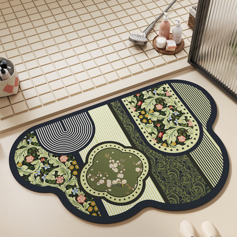 Floral Motif Area Mat