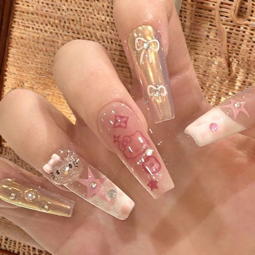 Artificial nails with special designs Bowlift