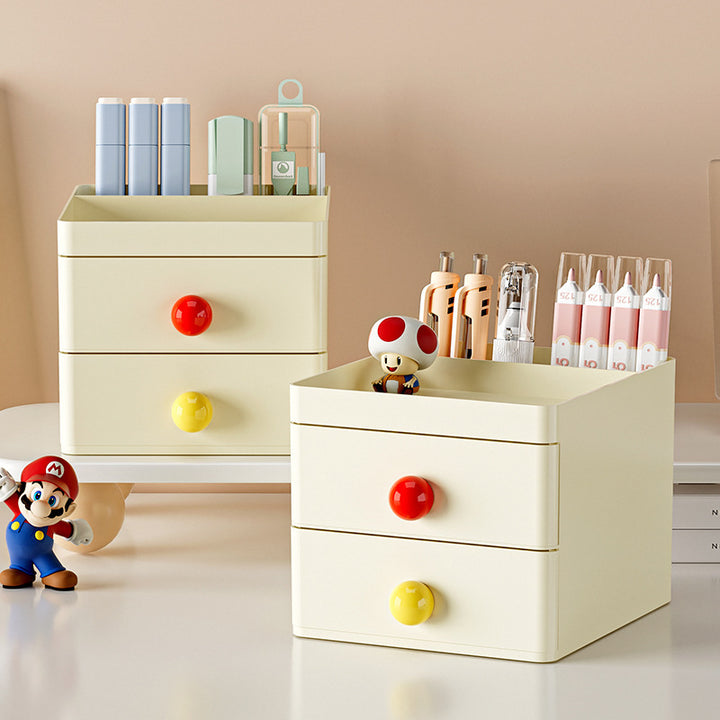 Stylish Two-Drawer Storage Organizer Bowlift
