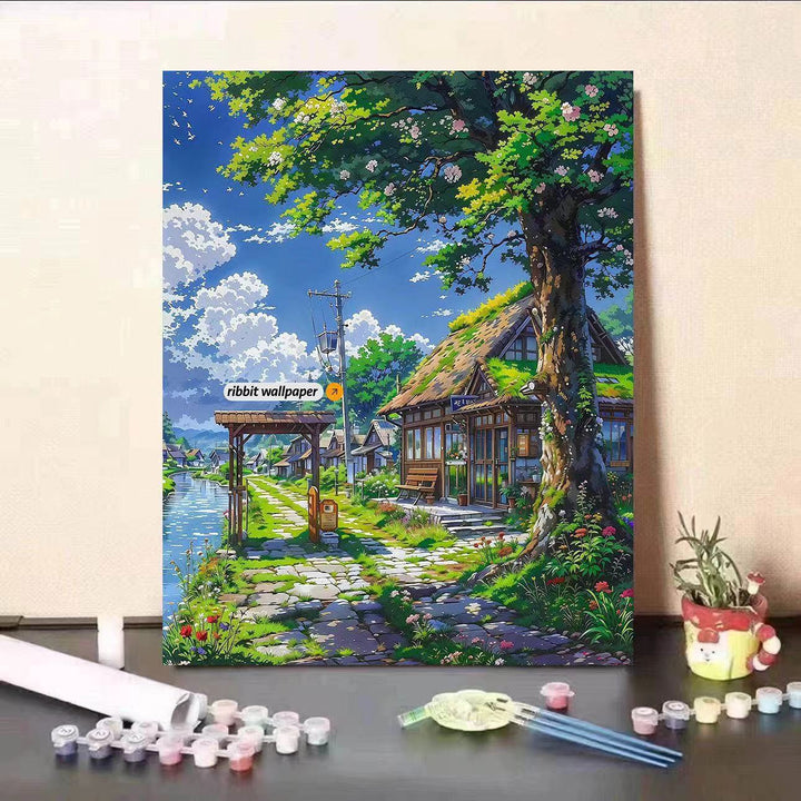 DIY Scenic Landscape Paint by Numbers Kit Bowlift