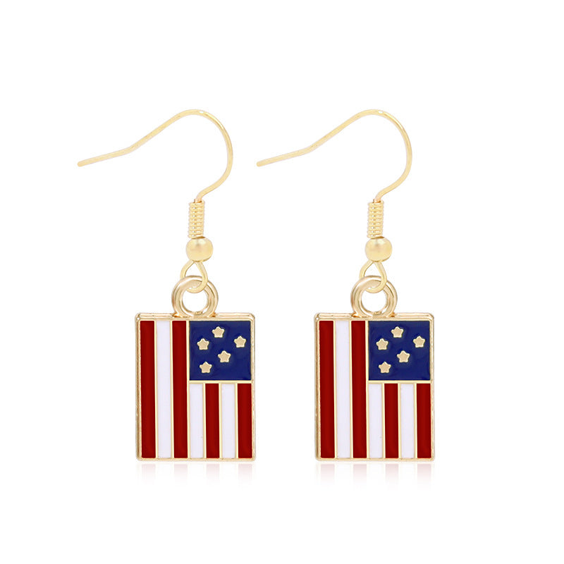 Women's long multi-layer star drop earrings with crystal embellishments and rhodium-plated alloy Bowlift