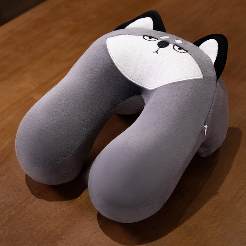 Neck support pillow with playful animal design Bowlift