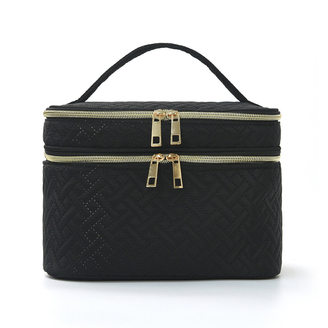 Cosmetic organizer bag with double compartment system Bowlift