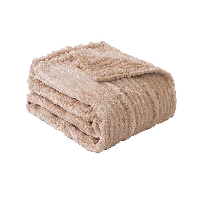 Women's plush blanket with ribbed structure Bowlift
