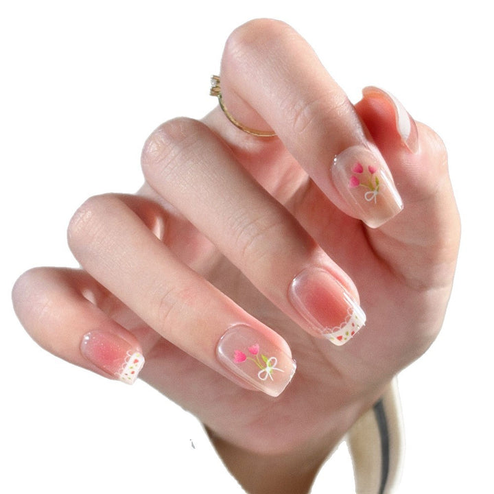 Floral-Inspired Press-On Nail Set Bowlift