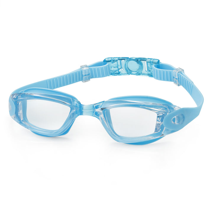 Swim goggles with adjustable head strap and anti-fog technology Bowlift