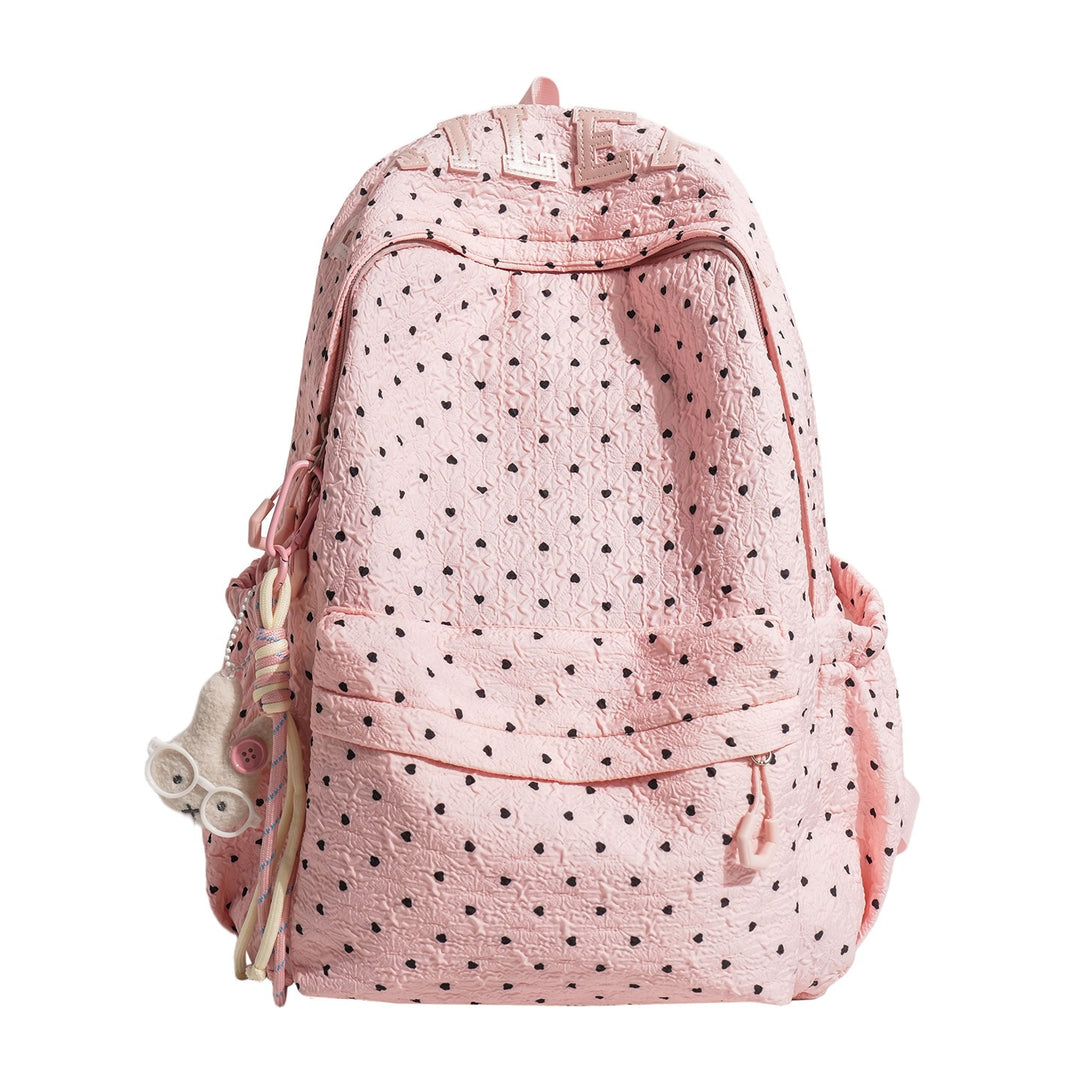 Playful Heart Patterned Everyday Backpack