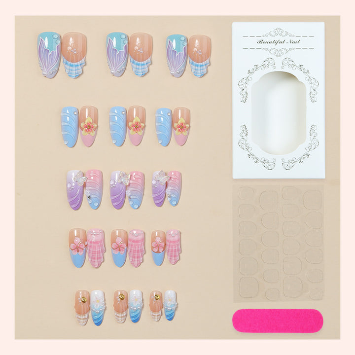 Artistic Decorative Press-On Nails Bowlift