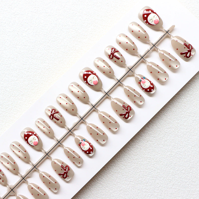 Festive Themed Press-On Nail Decor Bowlift