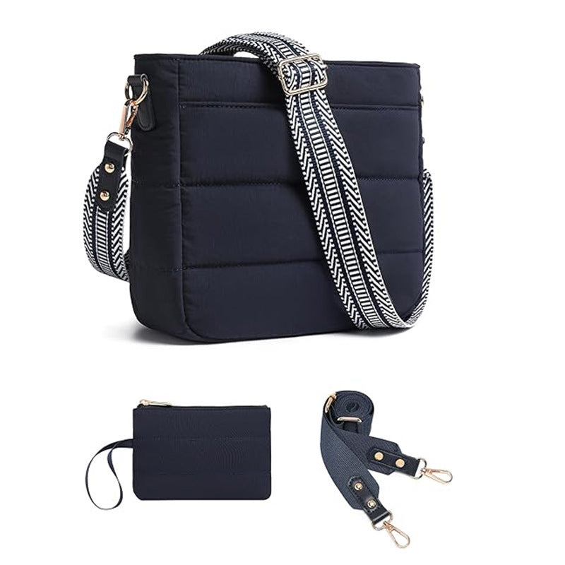 Fashionable shoulder bag with removable card case Bowlift