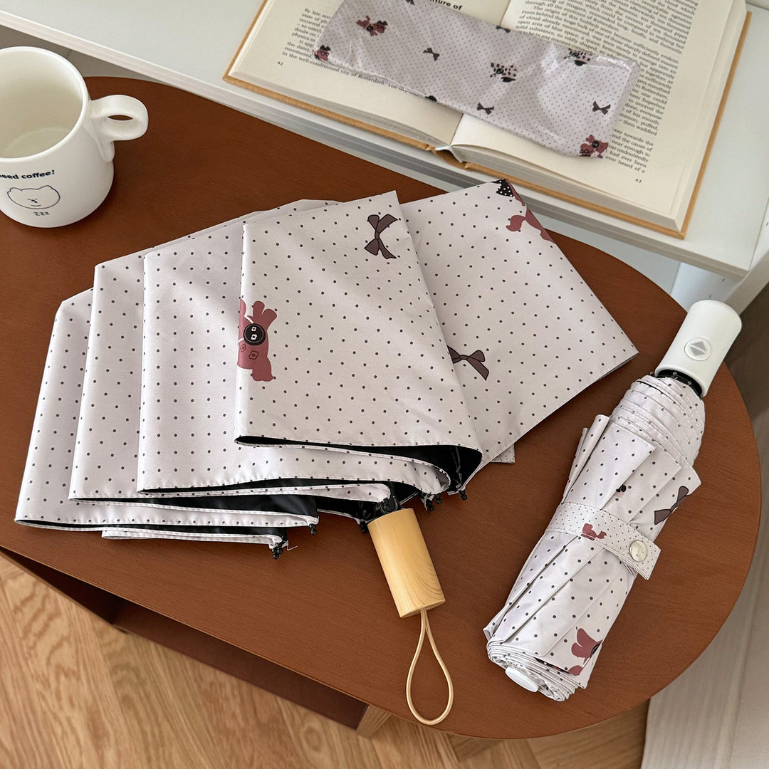 Ladies collapsible umbrella with playful design Bowlift