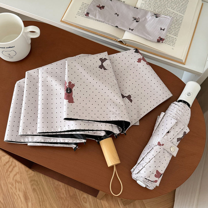 Ladies collapsible umbrella with playful design Bowlift