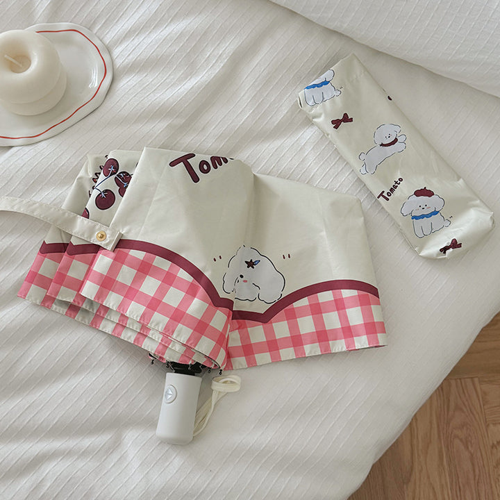 Women's Foldable Umbrella with Adorable Animal Design Bowlift