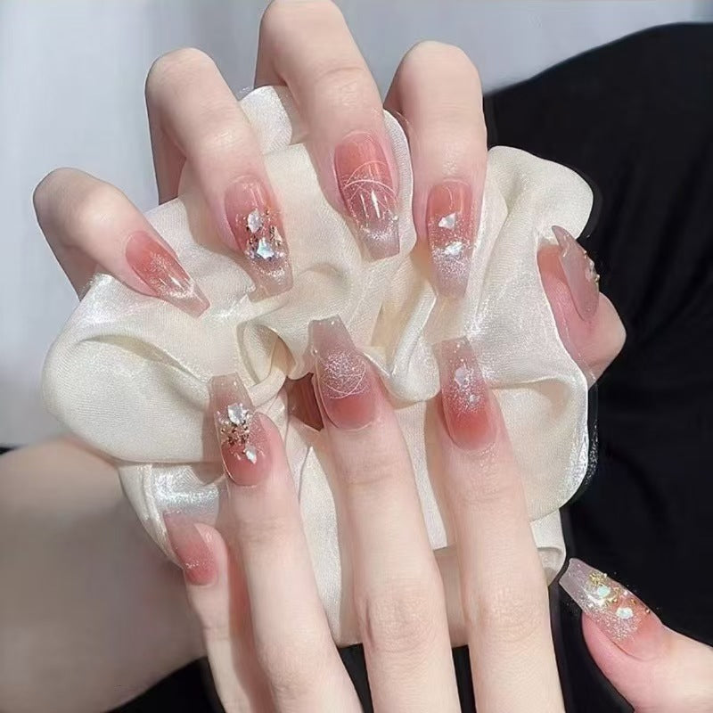 Artistic nails with glitter accents Bowlift