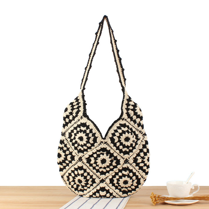 Handbag in modern crochet pattern Bowlift