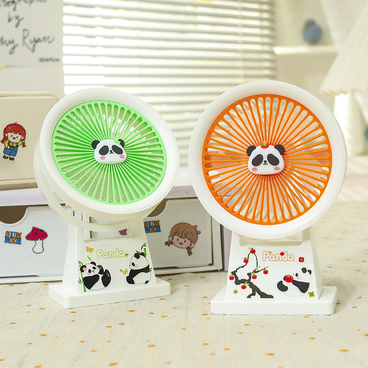 Ladies portable mini fan with cute panda design Bowlift