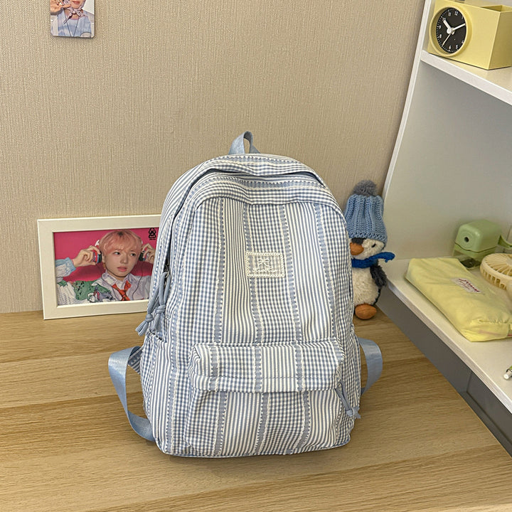 Casual Striped Backpack