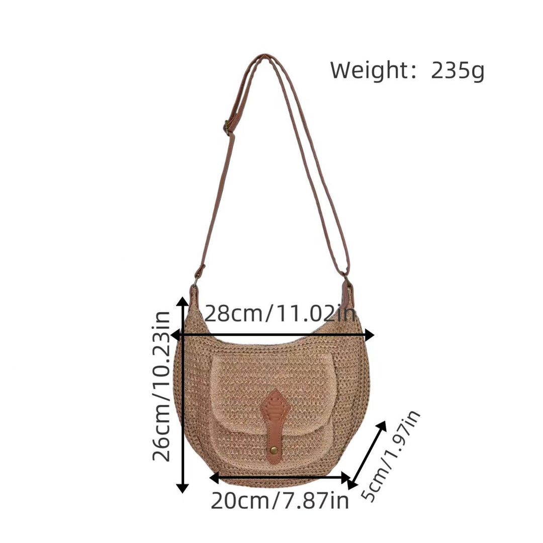 Shoulder bag with leather accents Bowlift