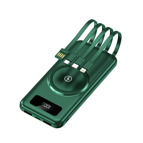 Portable power bank with multifunctional charging cable and digital display Bowlift