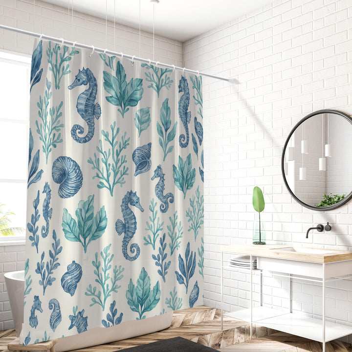 Bath Shower Curtain Bowlift