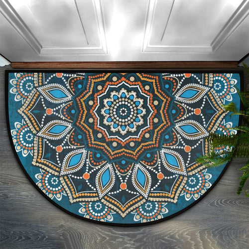 Decorative Mandala Patterned Entrance Mat