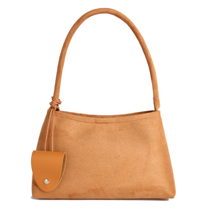 WoTextured Fabric Shoulder Bag Bowlift