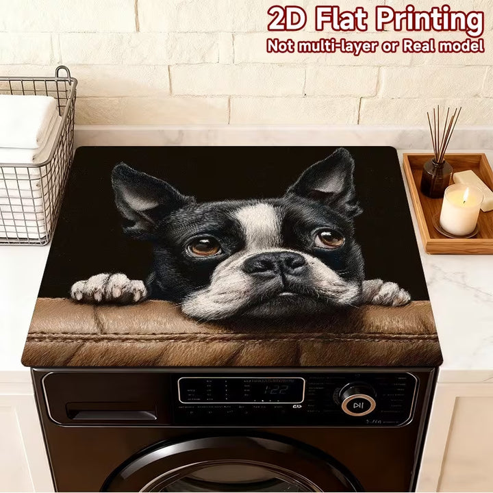 Dog-Themed Laundry Machine Cover