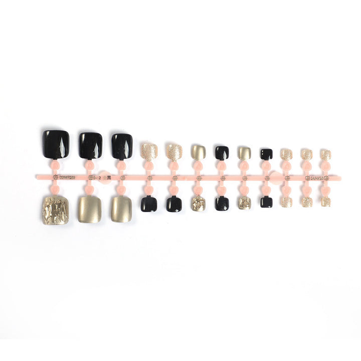 Artificial nail set with shine and texture variations Bowlift