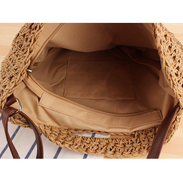 Beach bag with handwoven design Bowlift