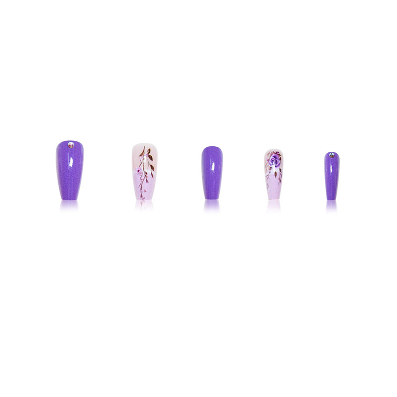 Elegant Floral Design Nail Wraps Bowlift