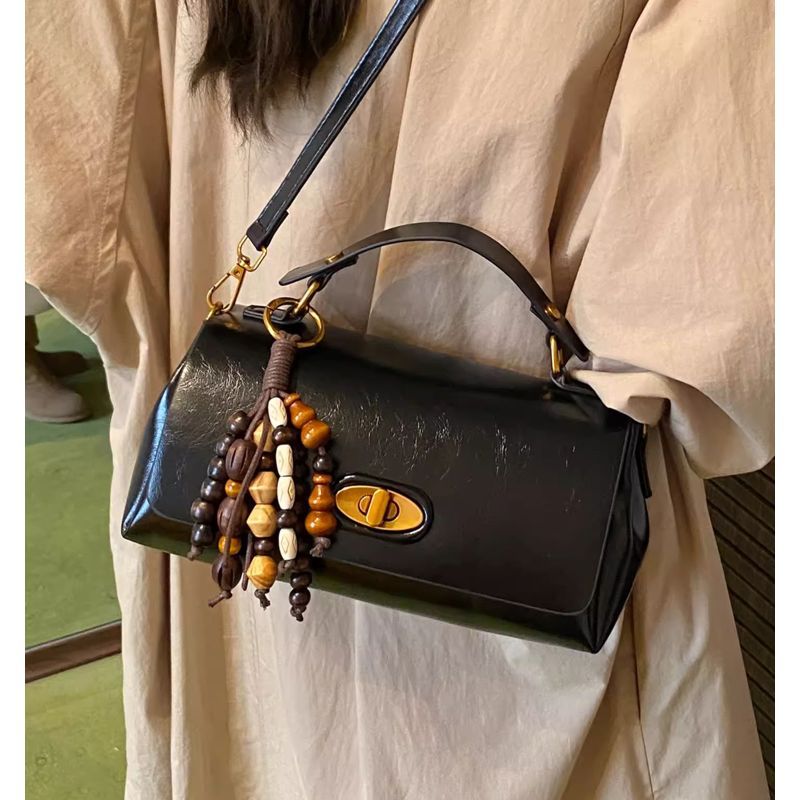 Vintage-Inspired Structured Satchel Bowlift