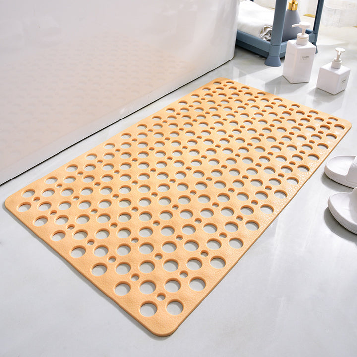 Drainage Bath Mat with Perforated Anti-Slip Surface Bowlift