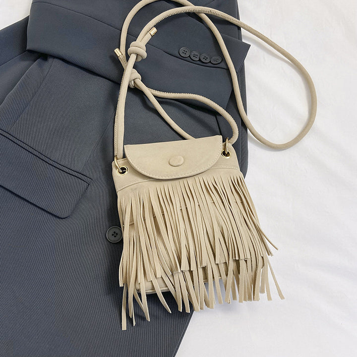 Bohemian Fringe Crossbody Bag Bowlift