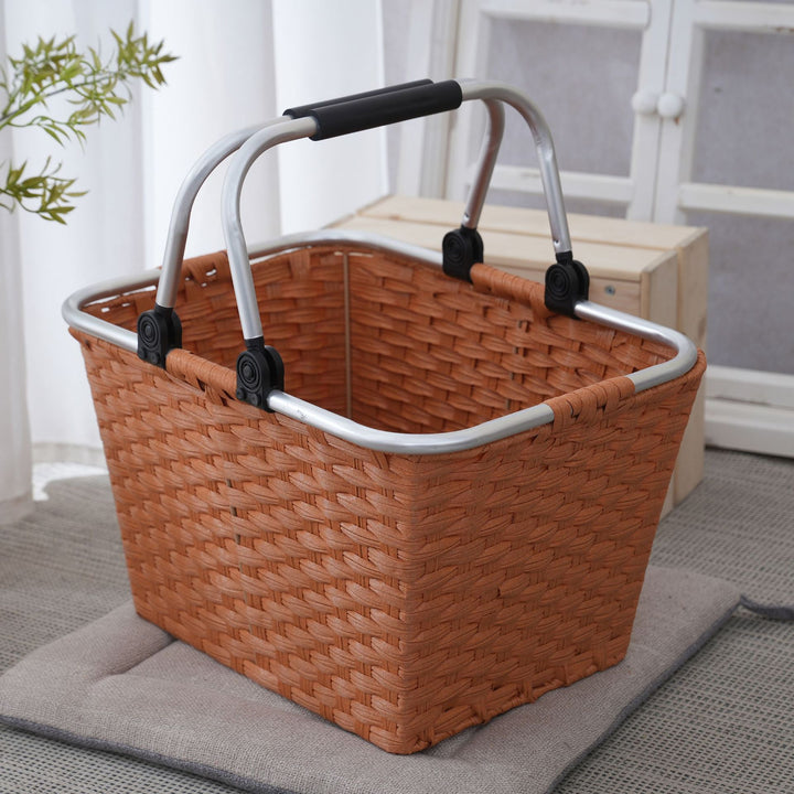Practical shopping basket with aluminum handles Bowlift